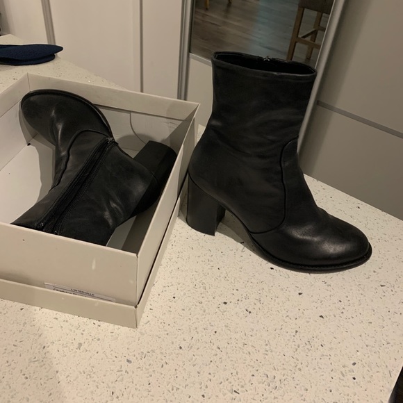 Leather heel boot - l’intervalle - Picture 4 of 7